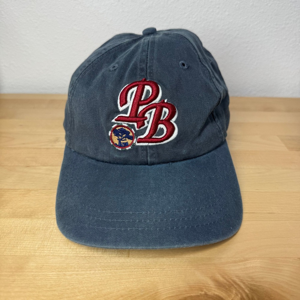 Ahead‎ Pebble Beach Golf Links Navy Blue Dad Hat Leather Strap Adjustable Cap